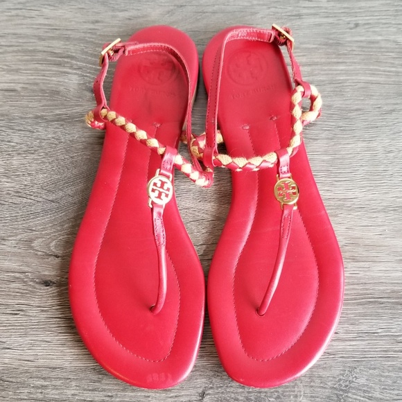 Tory Burch Shoes - Tory Burch Sandals Red Size 8.5